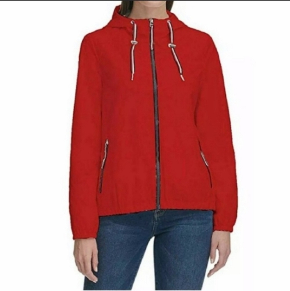 NEW TOMMY HILFIGER WOMAN'S RAIN COAT WINDBREAKER JACKET